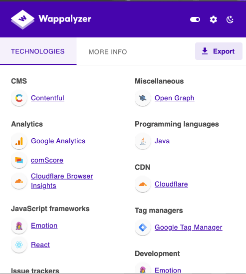 Wappalyzer