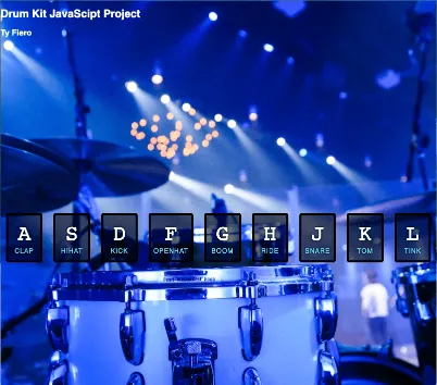 Image of the JS Drum Set project